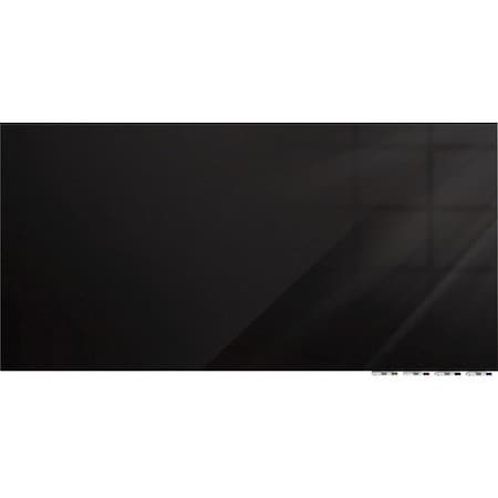 Ghent Whiteboard, Glass, Magnetic, Horizontal, 48inx36in, BK GHEARIASM34BK